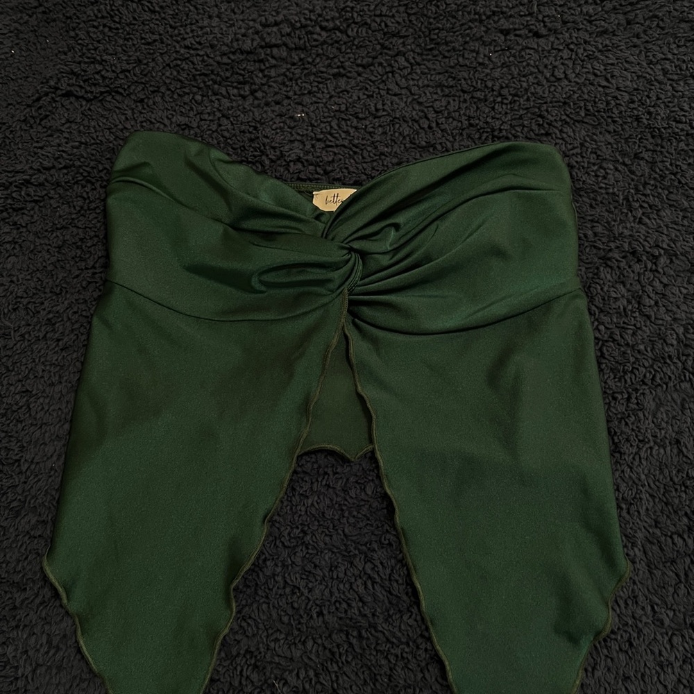Better Be Forest Green Strapless Top